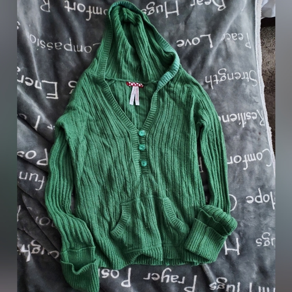 3/20$*Gossip girls size small green hoodie/sweater